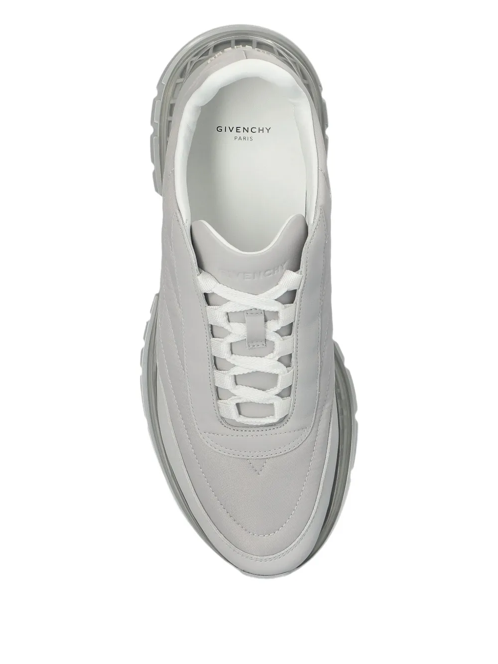quilted translucent-sole sneakers