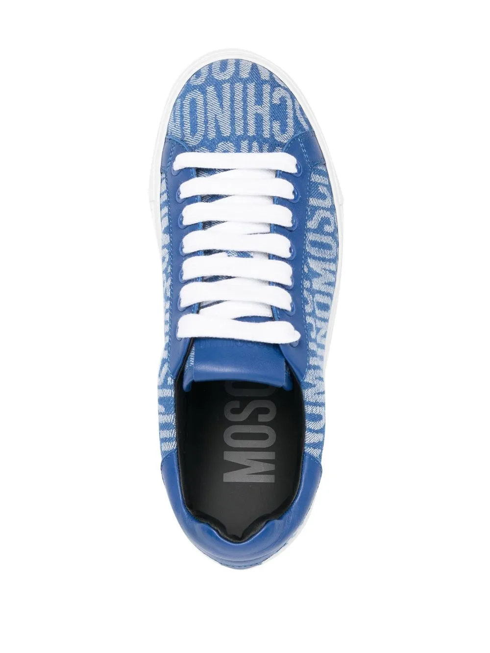 logo-pattern low-top sneakers