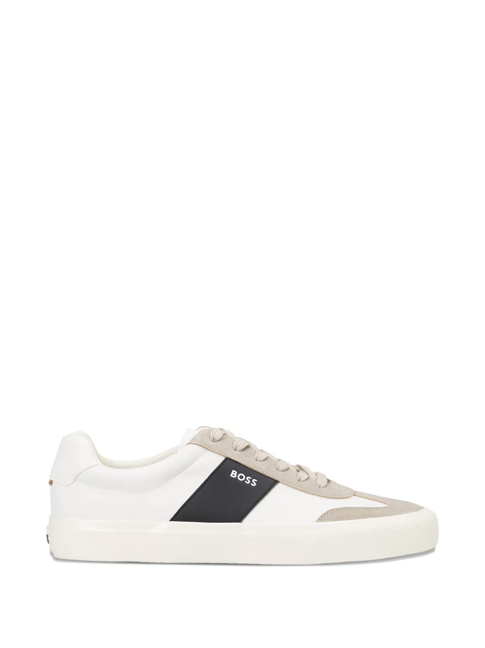 lace-up panelled sneakers