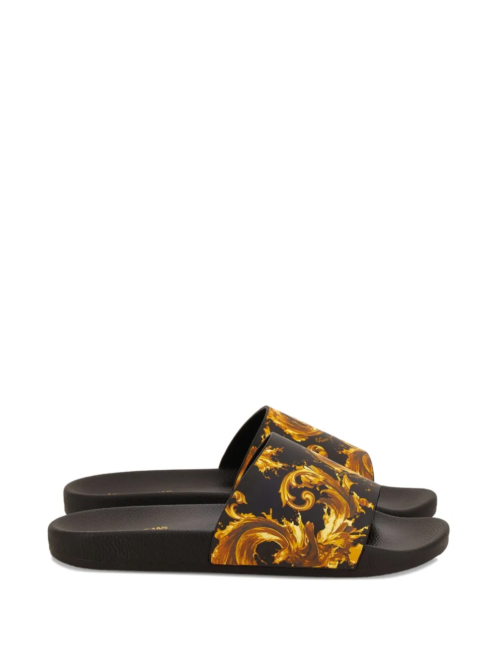 Jeans Couture Barocco print flip-flops